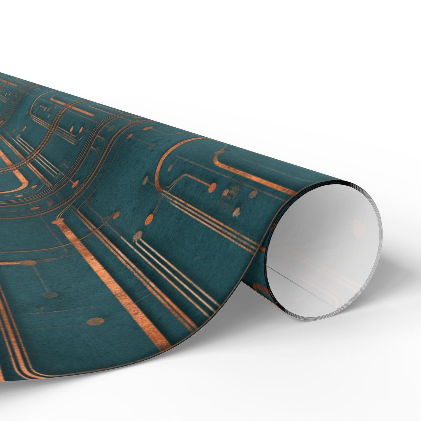 Circuit Board Pattern Wrapping Paper — Trace No. 004