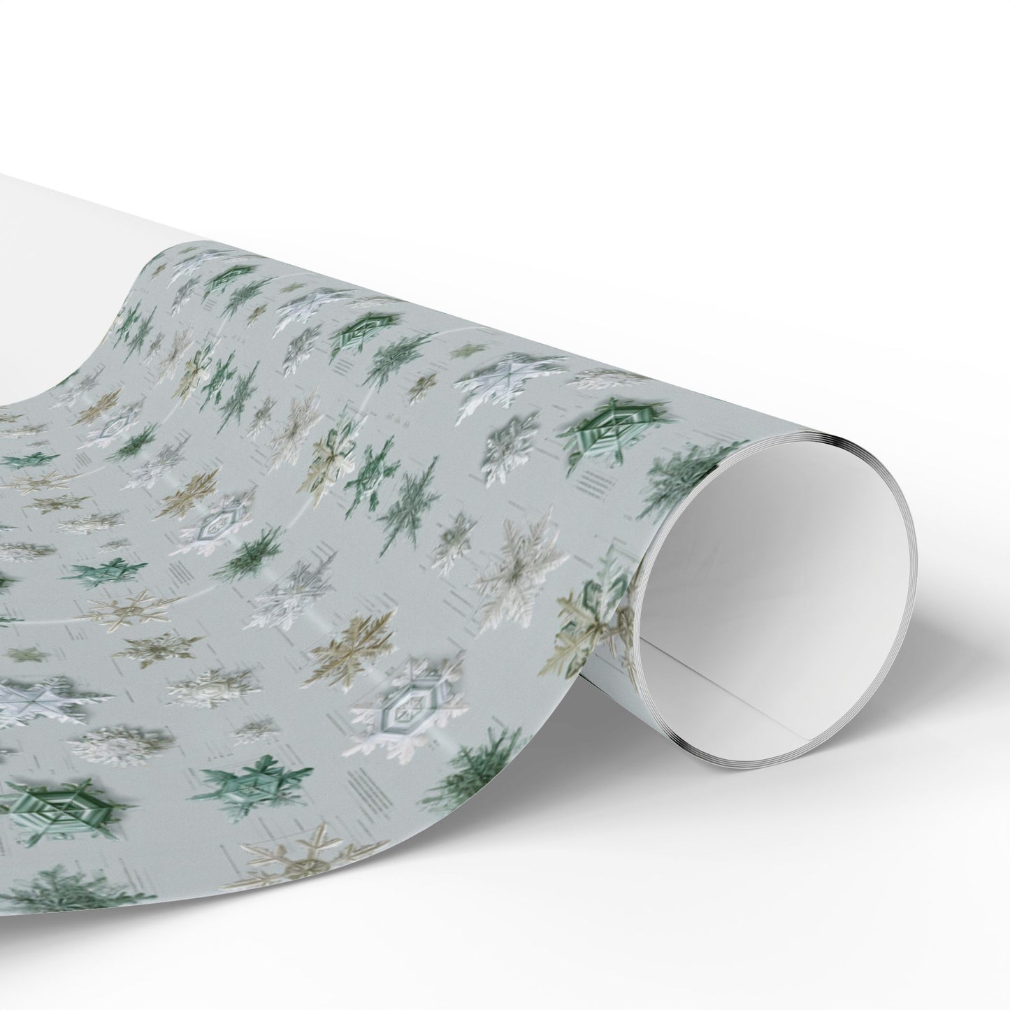Snowflake Taxonomy Wrapping Paper | Scientific Snowflake Pattern | Winter Gift Wrap