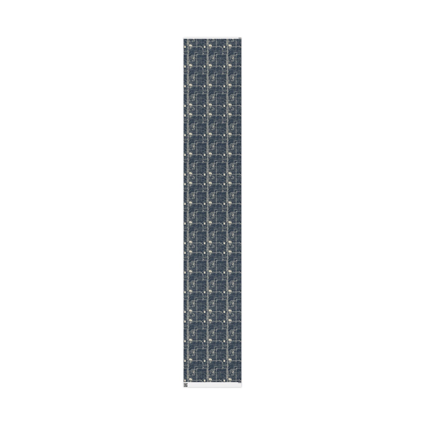 Utility & Infrastructure Map Wrapping Paper — Grid No. 001