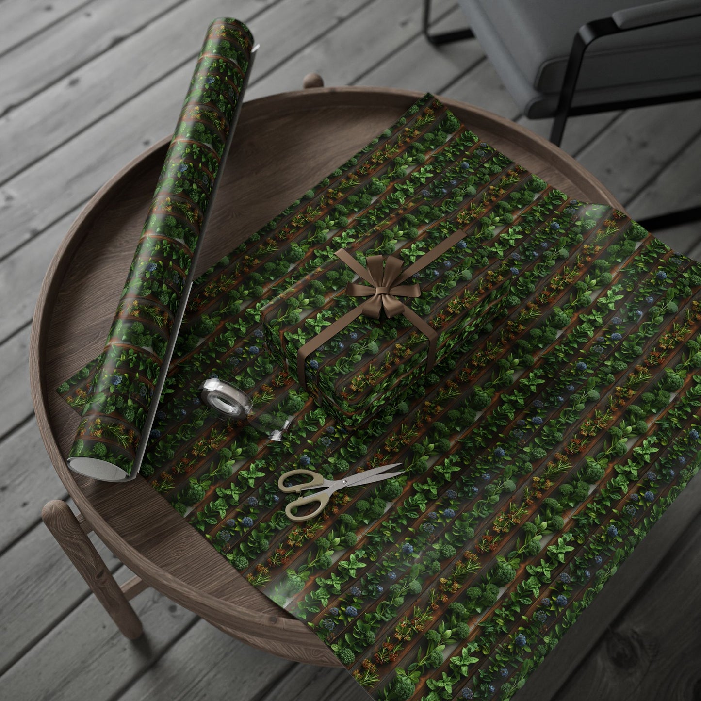 Eco-Friendly Botanical Wrapping Paper Roll | Perfect for Gifts & Celebrations