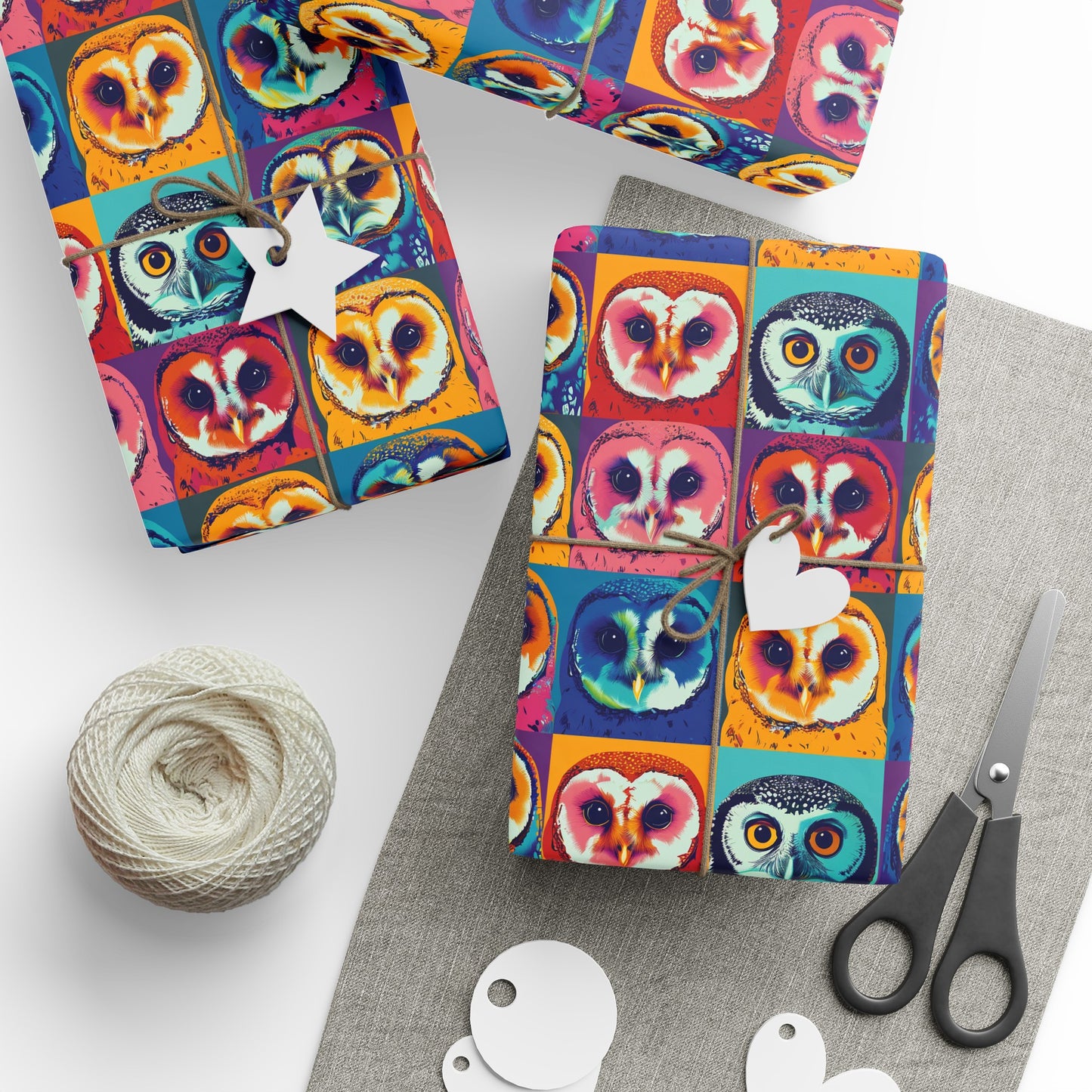 60's Owls Wrapping Paper