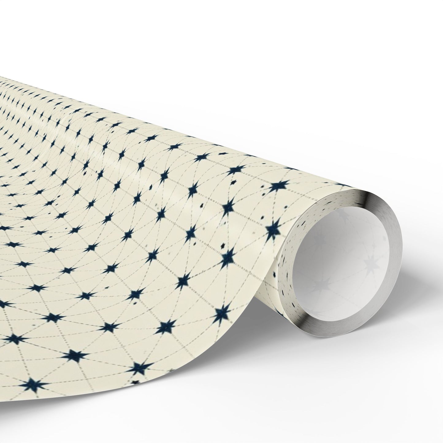 Minimalist Star Grid Wrapping Paper