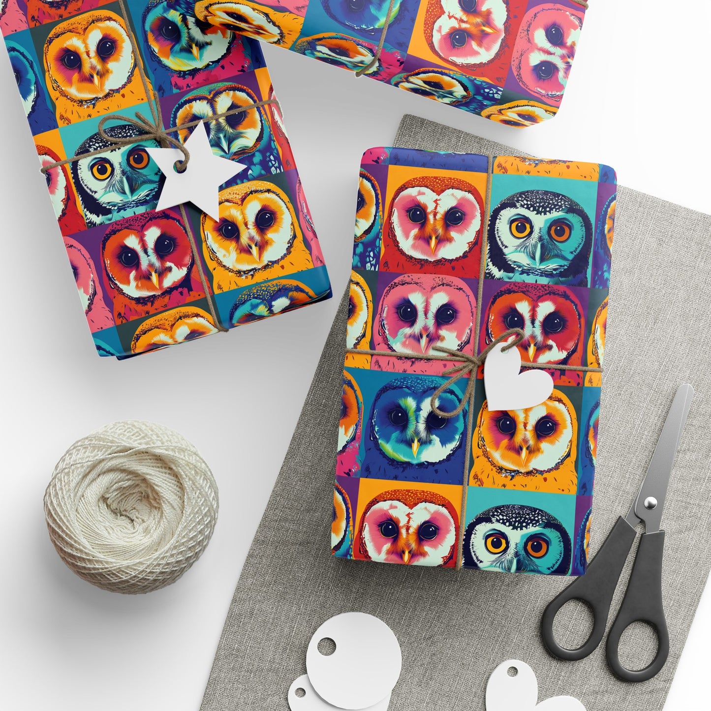 60's Owls Wrapping Paper