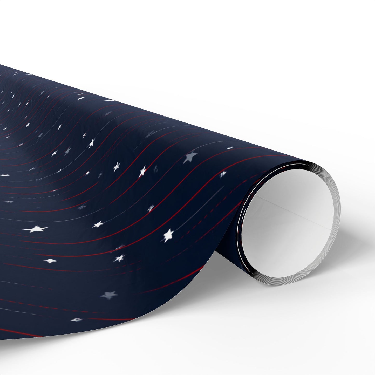 Stars & Stripes Patriotic Wrapping Paper — Red, White & Navy | Independence Day Gift Wrap