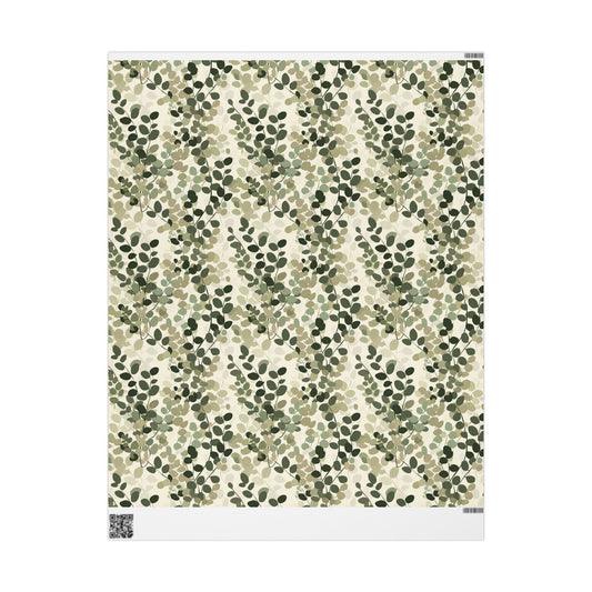 All-Season Botanical Wrapping Paper — Botanical Pattern