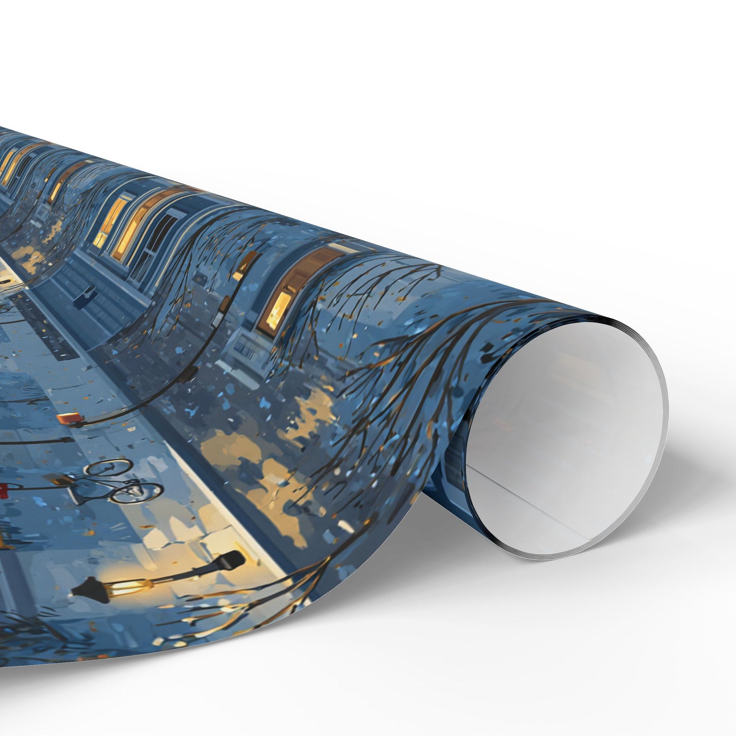 Neighborhood Map Pattern Wrapping Paper — District No. 002
