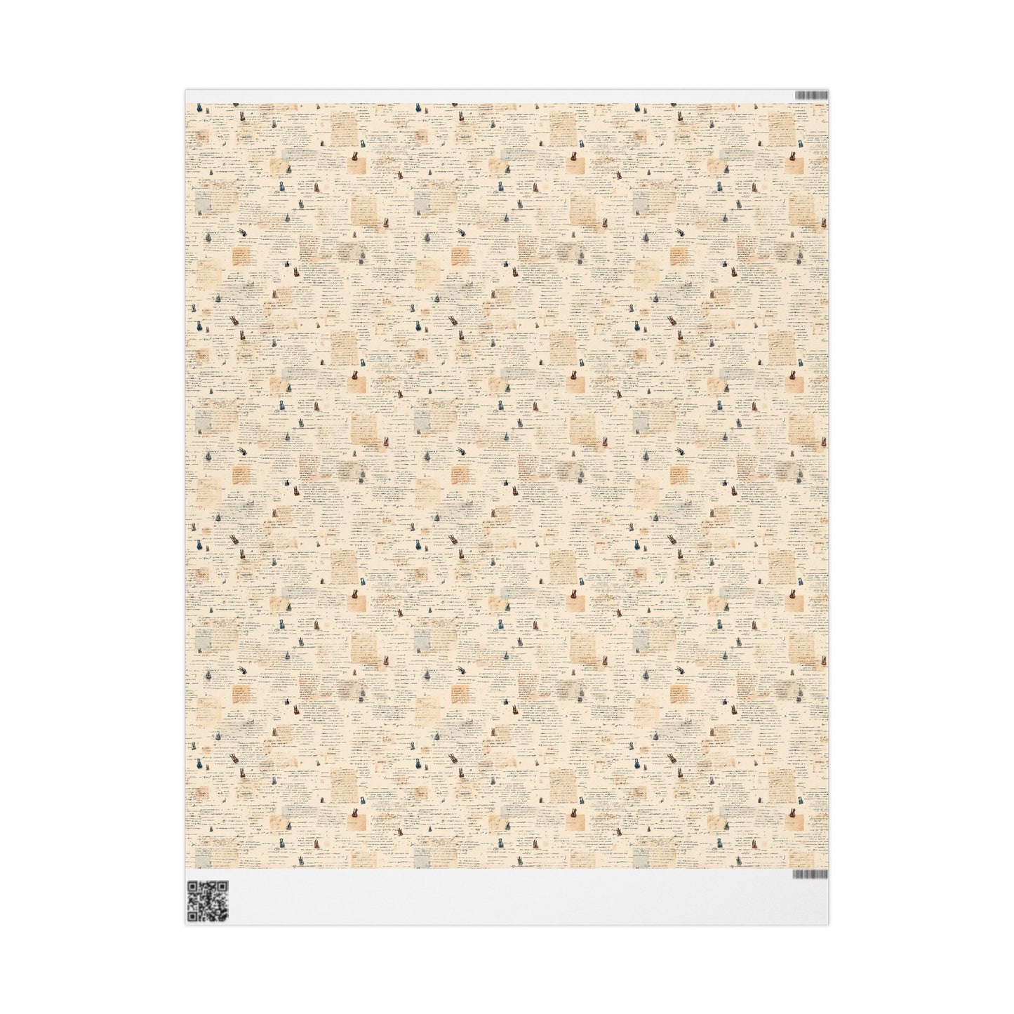 Marginalia & Notes Pattern Wrapping Paper — Page No. 002