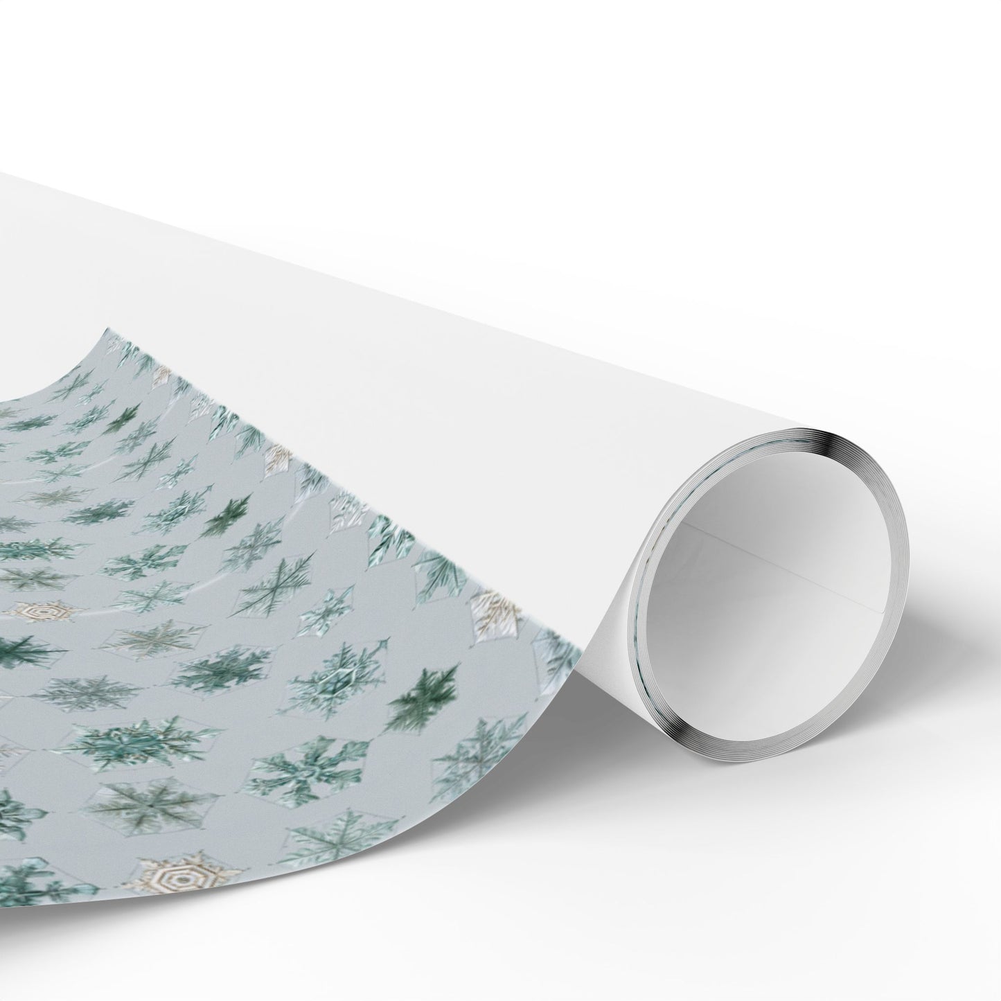 Snowflake Taxonomy Wrapping Paper | Scientific Snowflake Pattern | Winter Gift Wrap