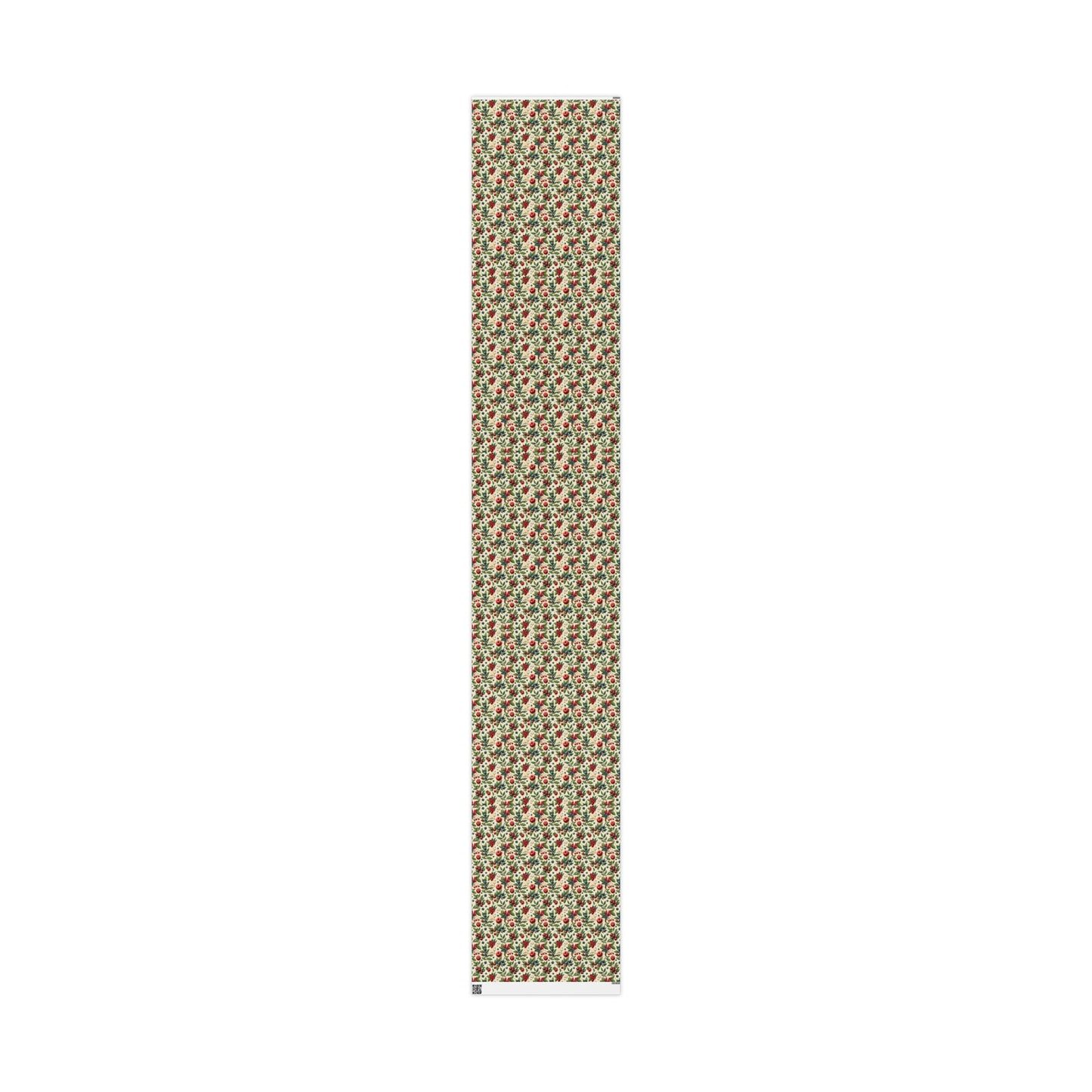 Festive Floral Wrapping Paper for Holidays and Celebrations