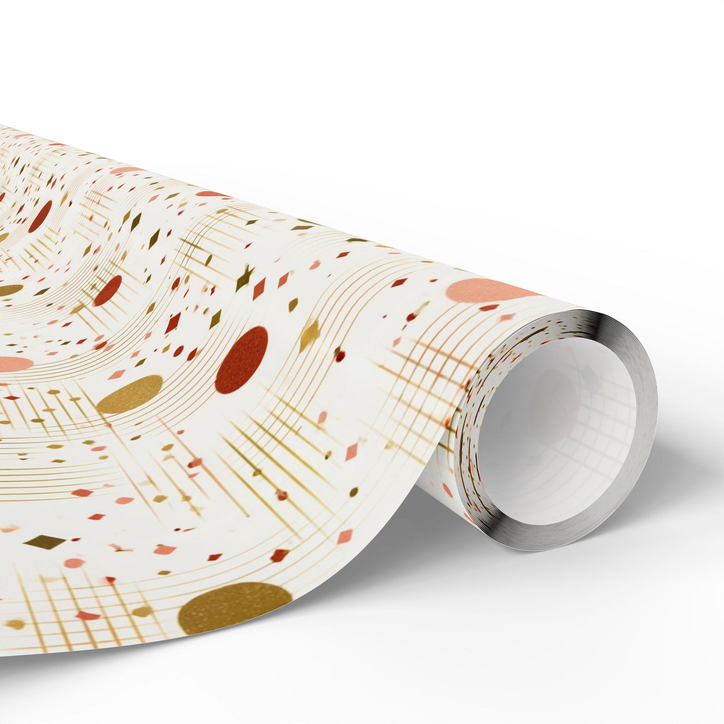 Geometric Celebration Grid Wrapping Paper