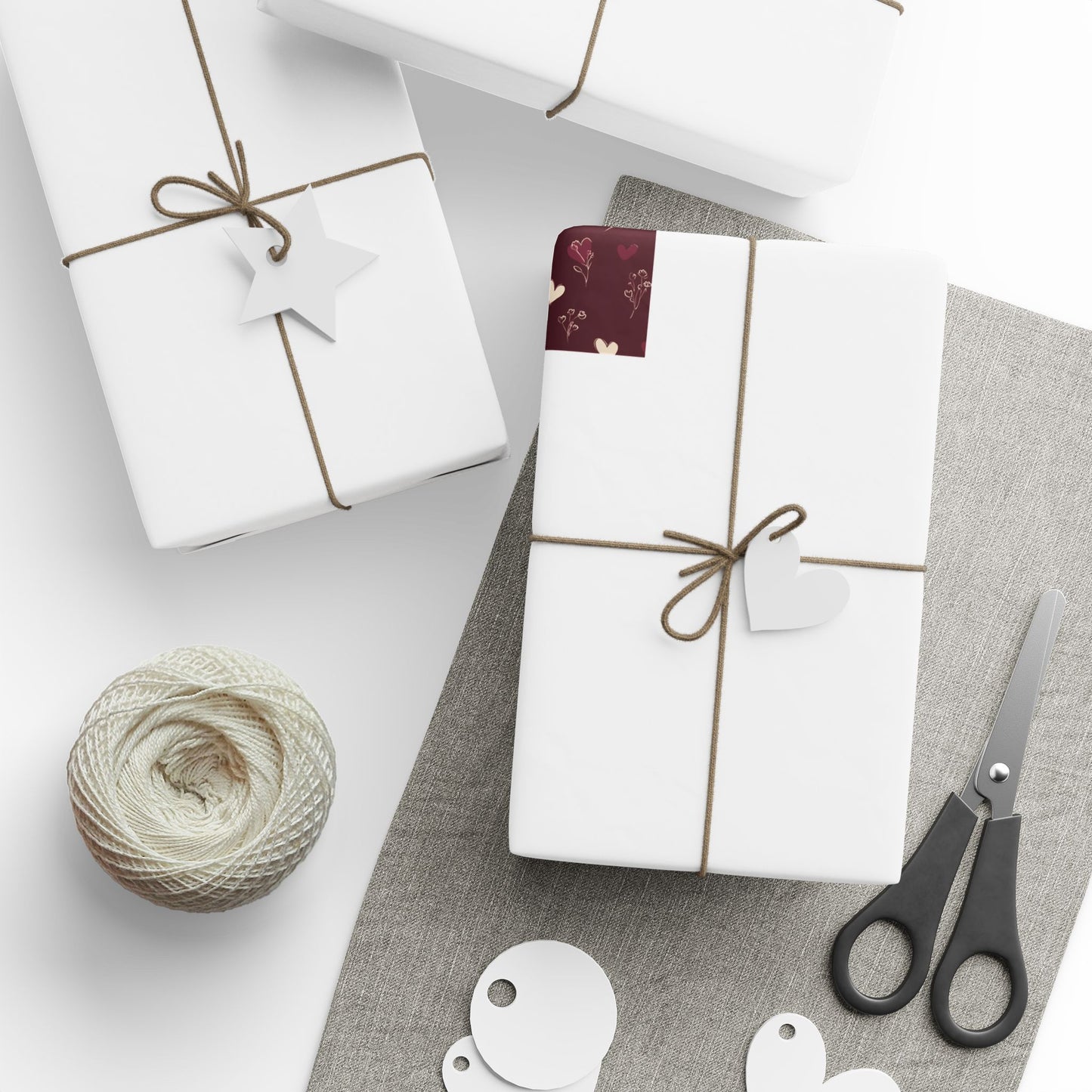 Holiday Valentine Wrapping Paper — Valentine's Pattern