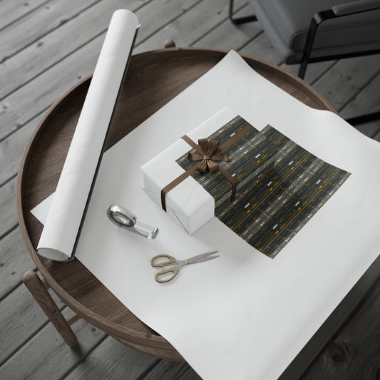 Airport & Runway Pattern Wrapping Paper — Directional No. 003