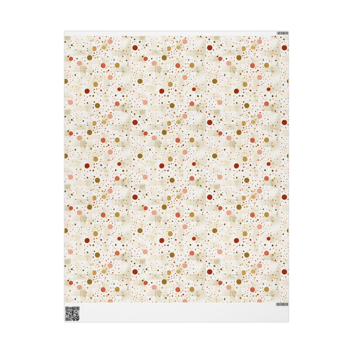 Geometric Celebration Grid Wrapping Paper