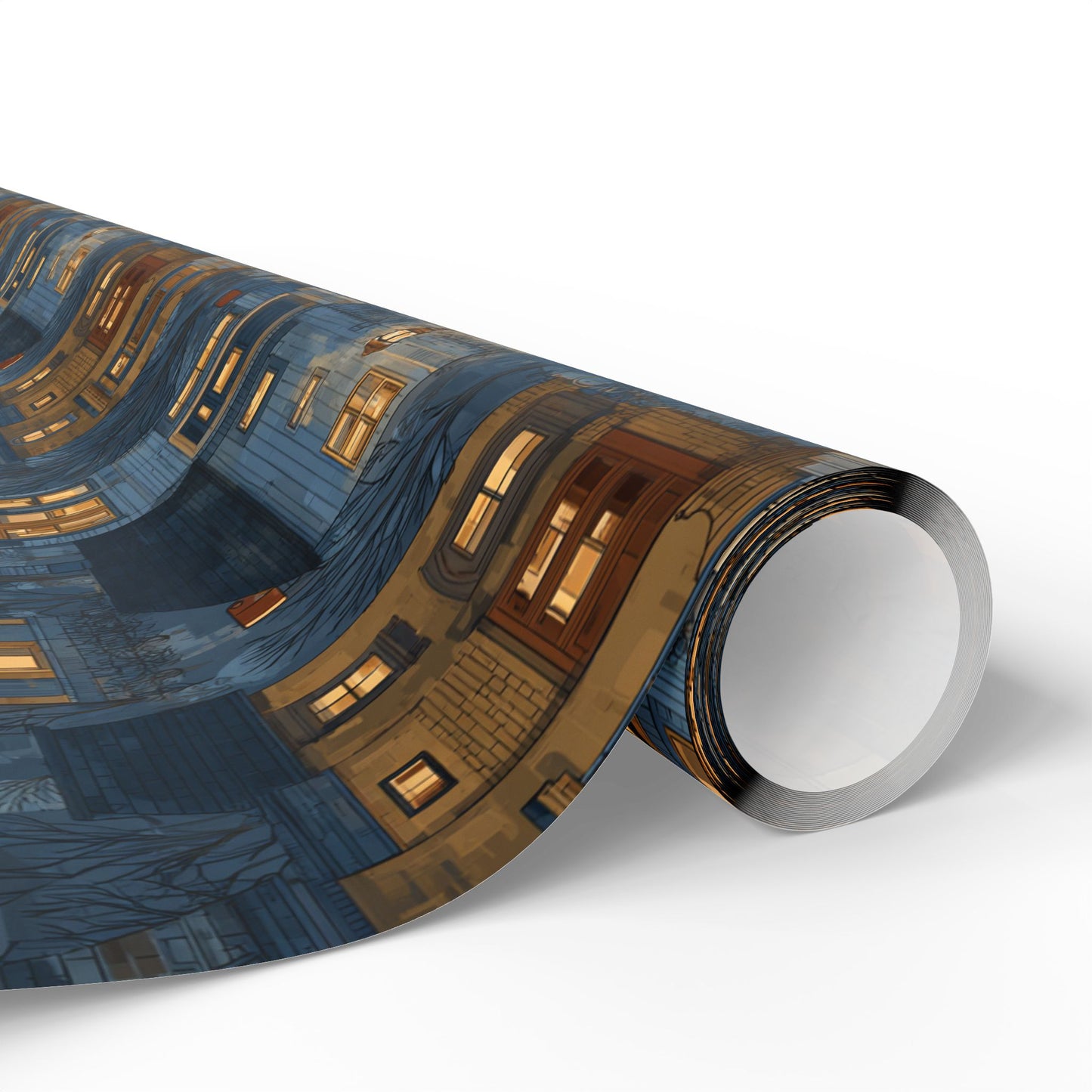 Neighborhood Map Pattern Wrapping Paper — District No. 003