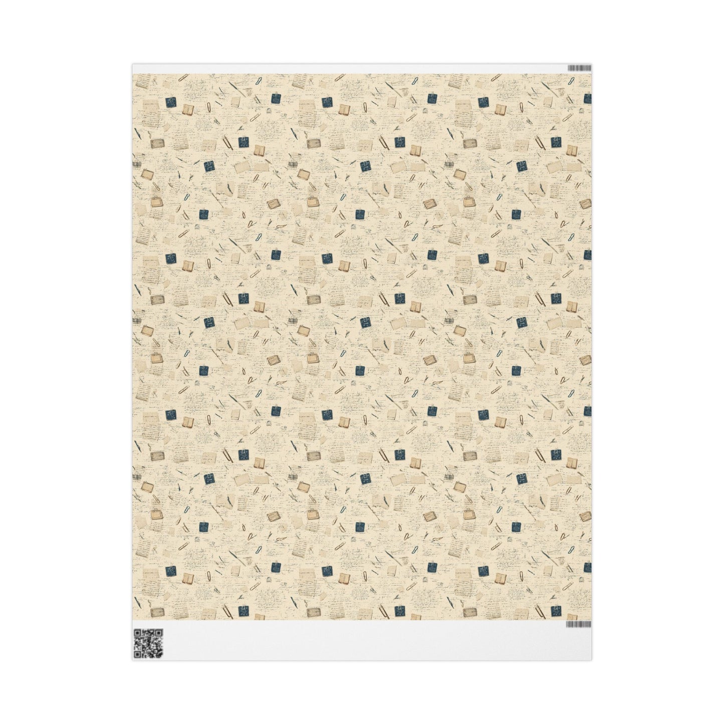 Marginalia & Notes Pattern Wrapping Paper — Page No. 001