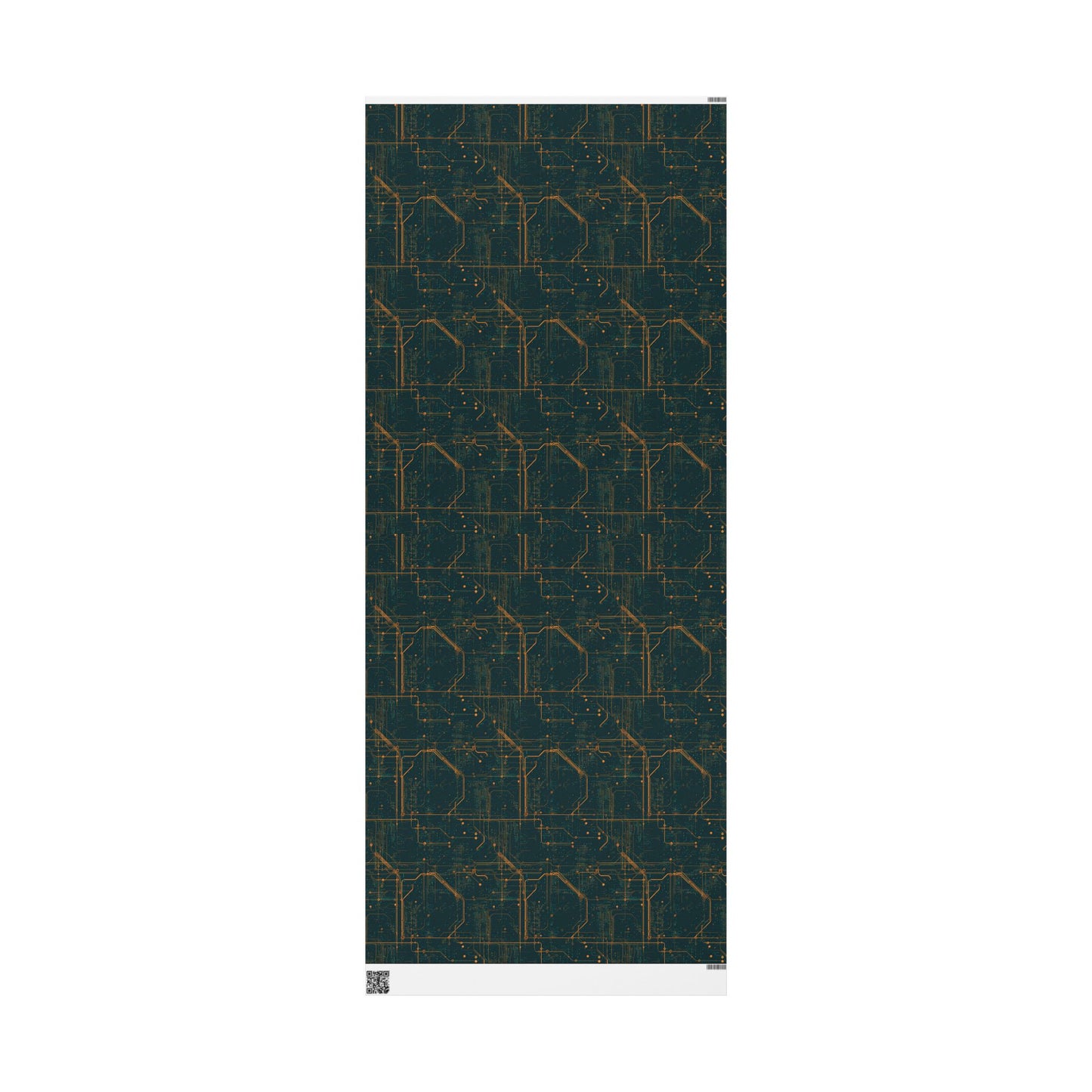 Circuit Board Pattern Wrapping Paper — Trace No. 001