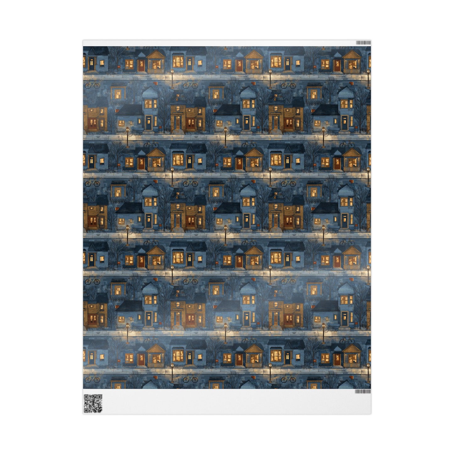 Neighborhood Map Pattern Wrapping Paper — District No. 003