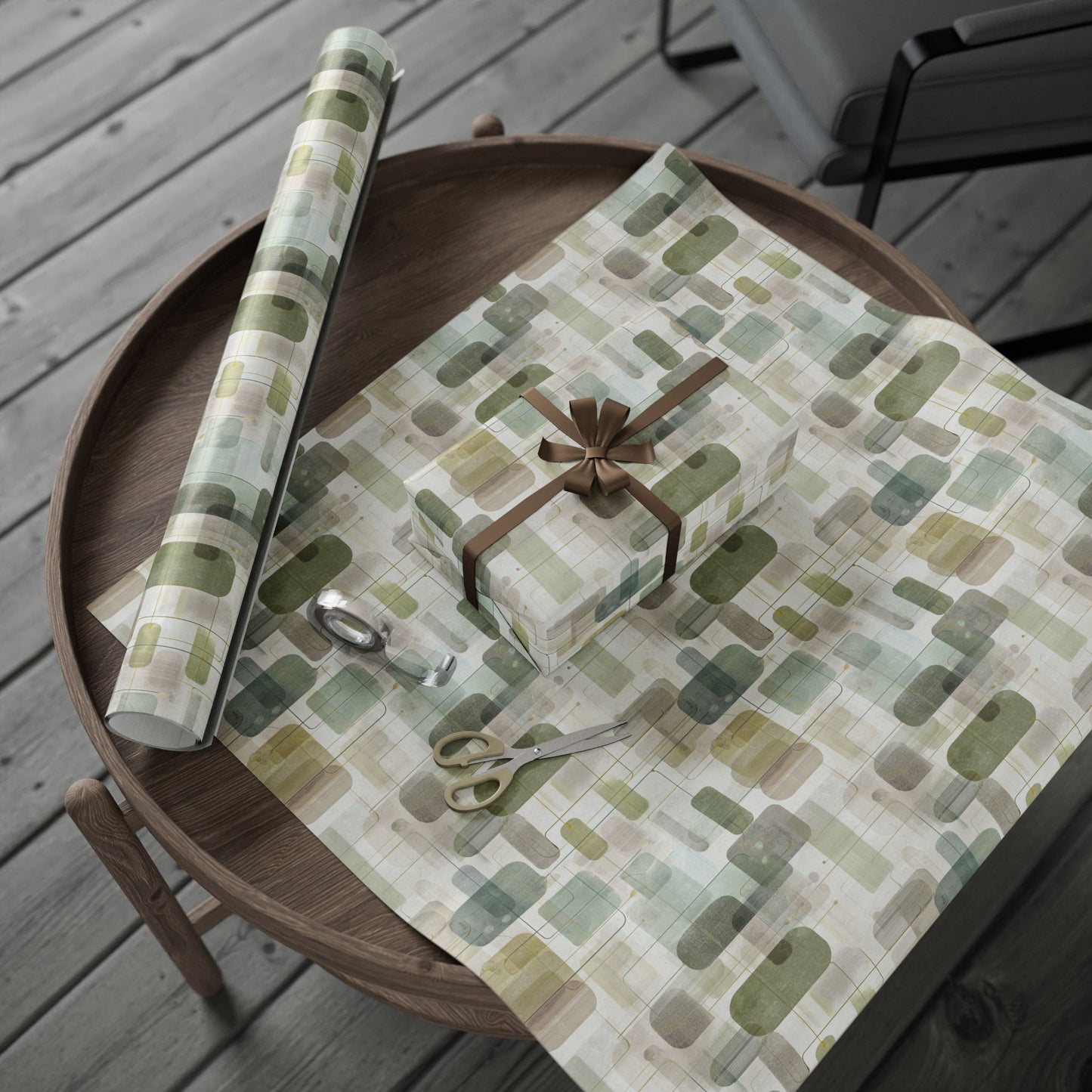 Flowchart Pattern Wrapping Paper — Process No. 001