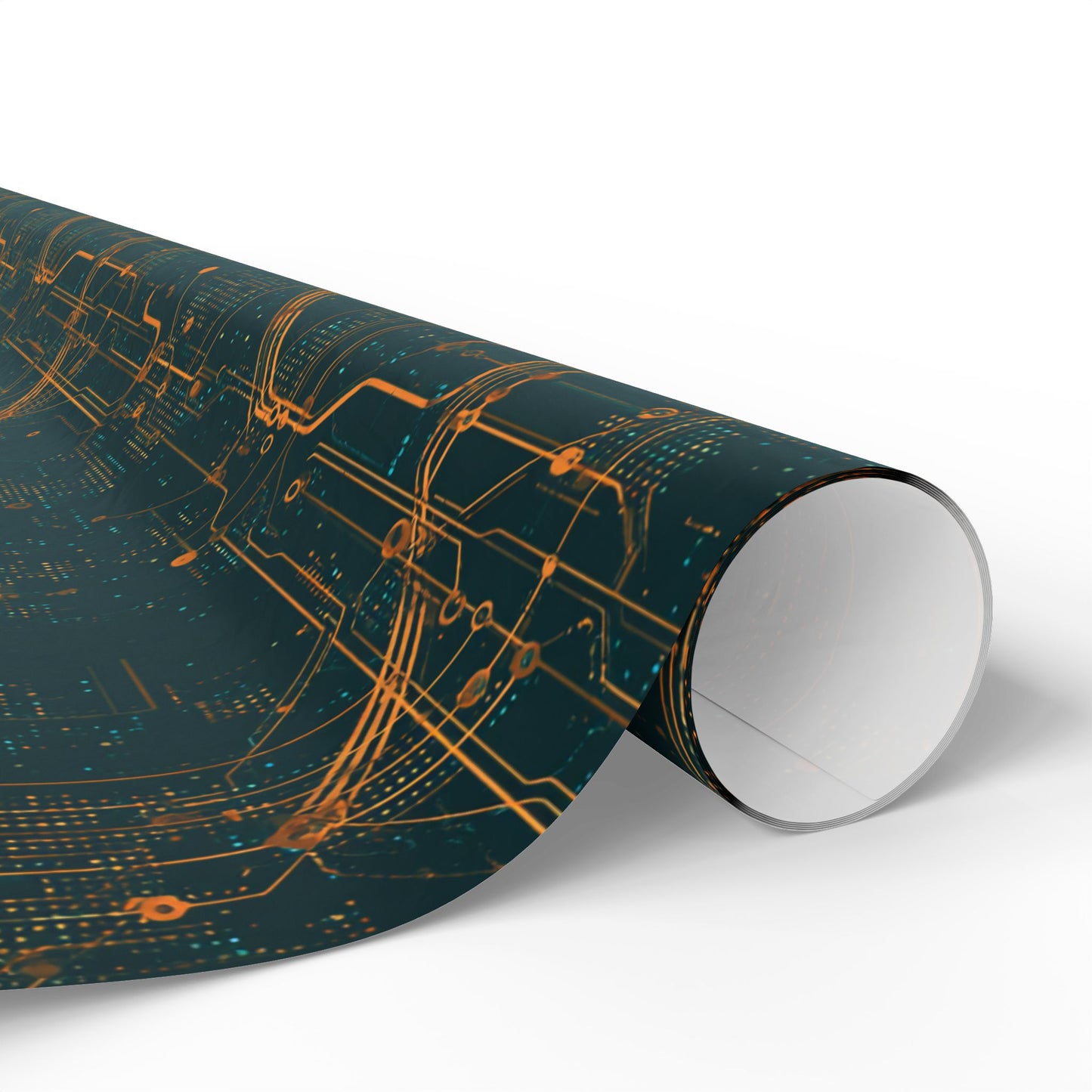 Circuit Board Pattern Wrapping Paper — Trace No. 001