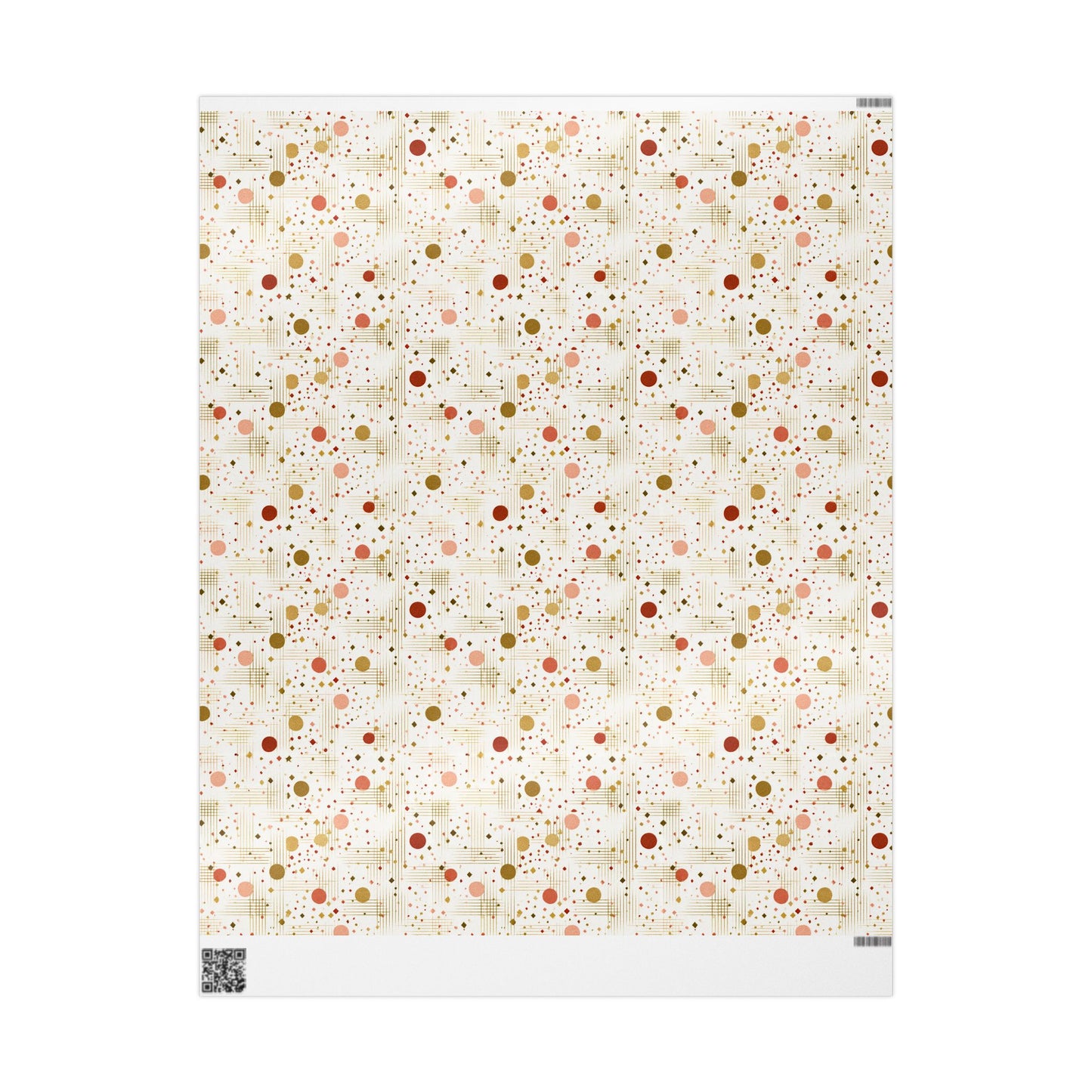 Geometric Celebration Grid Wrapping Paper