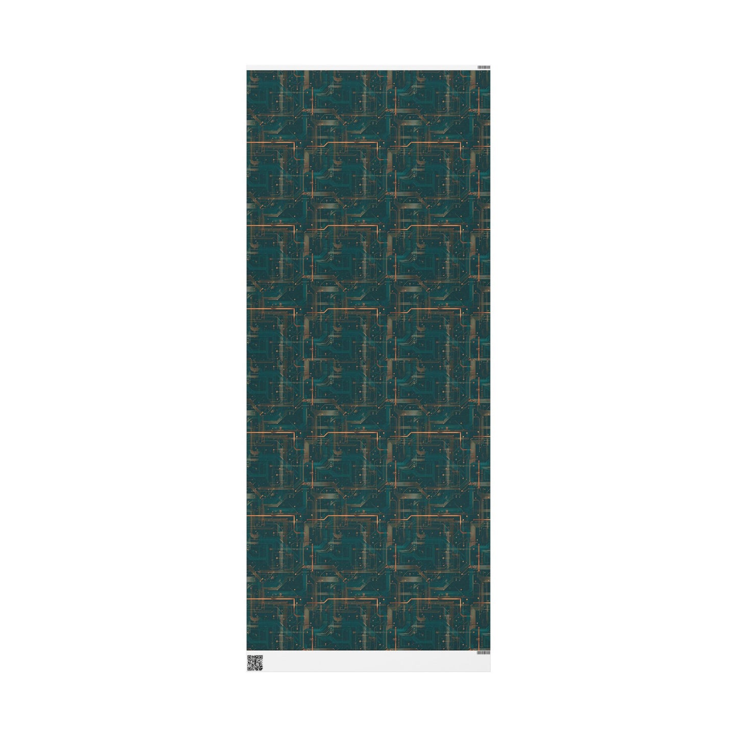 Circuit Board Pattern Wrapping Paper — Trace No. 002