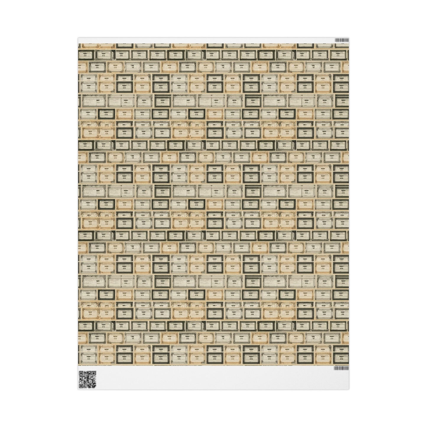 Natural History Specimen Label Wrapping Paper