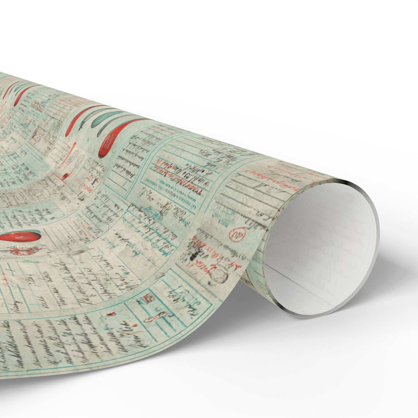 Retro Diner Pattern Wrapping Paper — Menu No. 003
