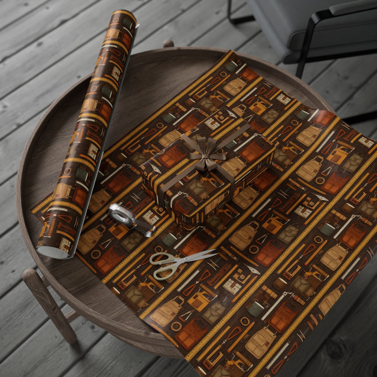 Workshop & Tools Pattern Wrapping Paper — Bench No. 003