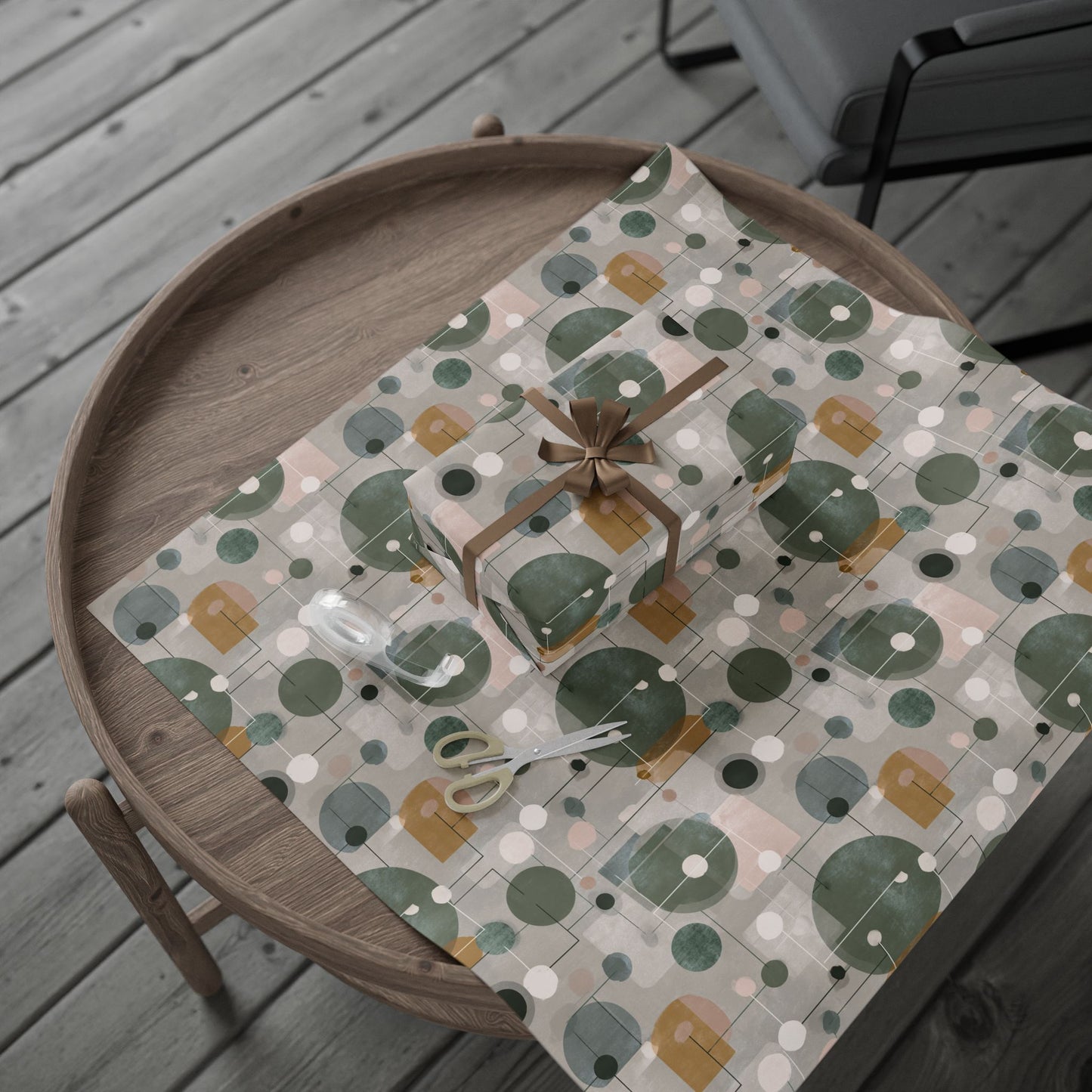 Flowchart Pattern Wrapping Paper — Process No. 003