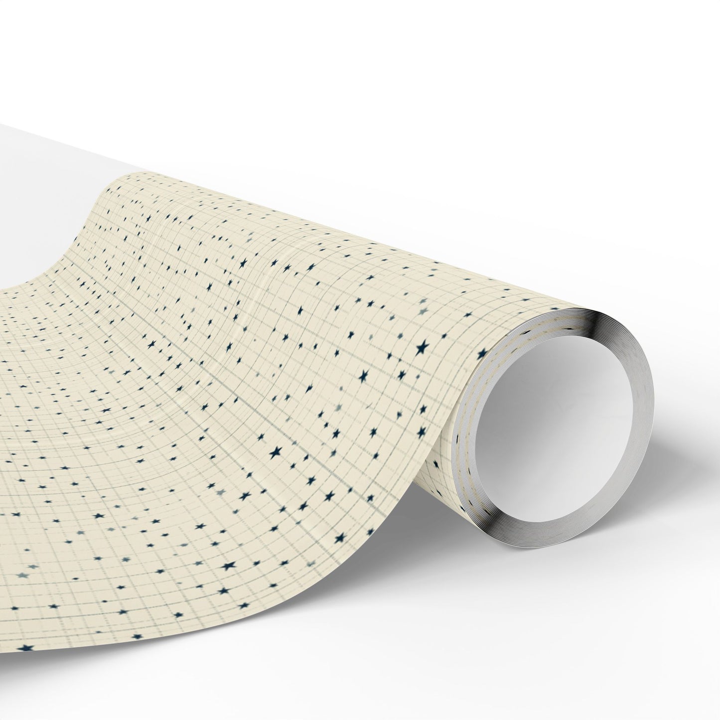 Star Grid Wrapping Paper | Minimalist Five-Pointed Star Pattern | All-Season Gift Wrap