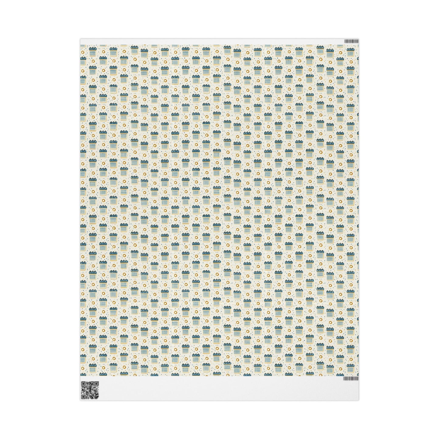 Vintage Analog Calendar Wrapping Paper