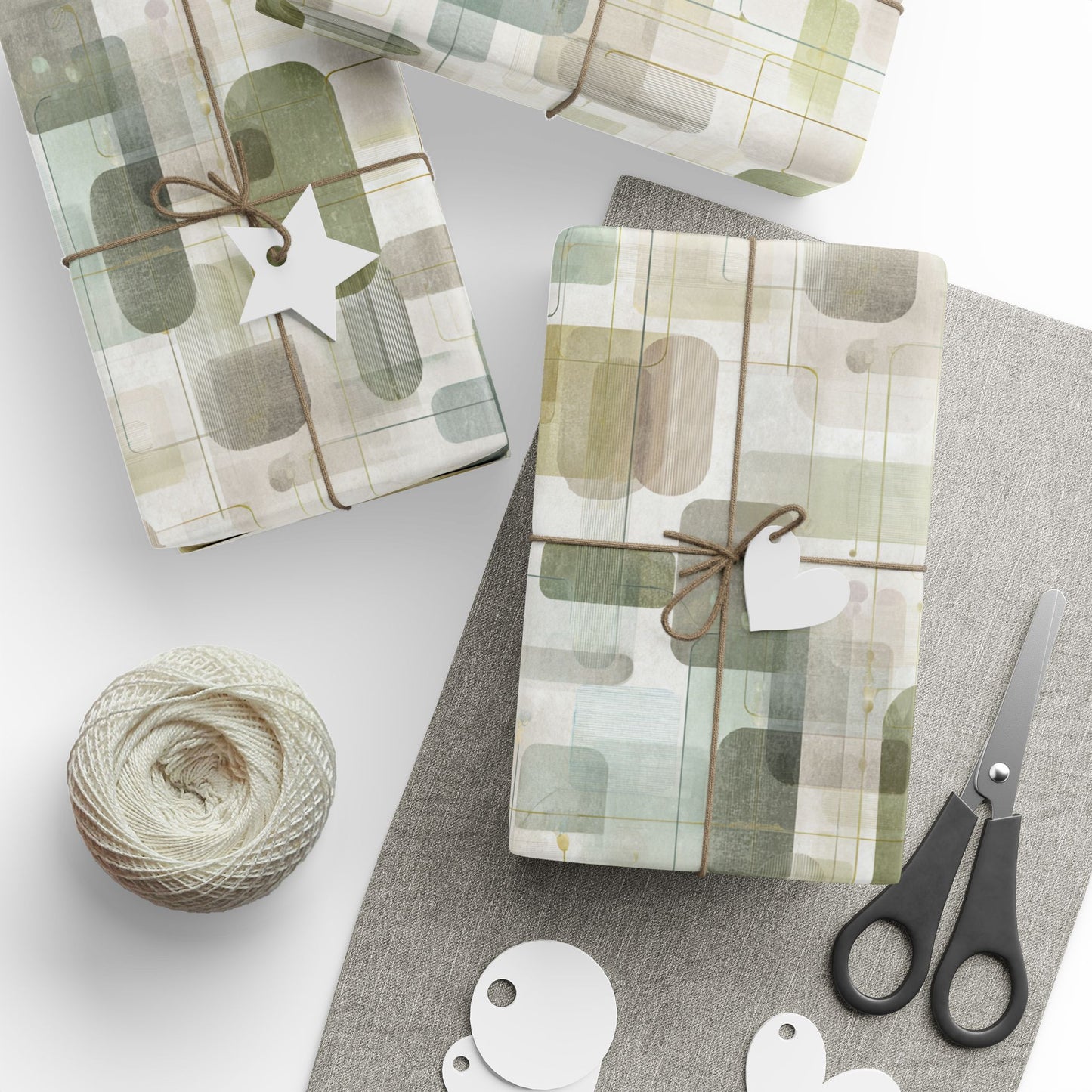 Flowchart Pattern Wrapping Paper — Process No. 001