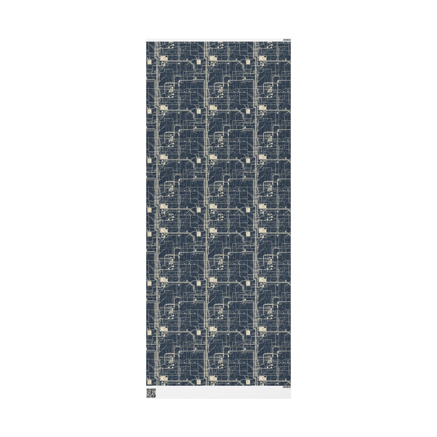 Utility & Infrastructure Map Wrapping Paper — Grid No. 001