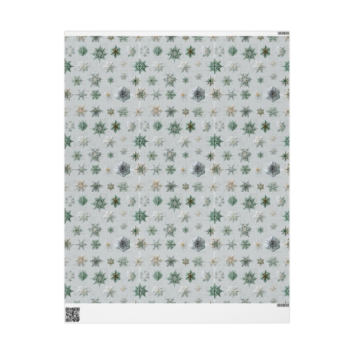 Scientific Snowflake Taxonomy Wrapping Paper