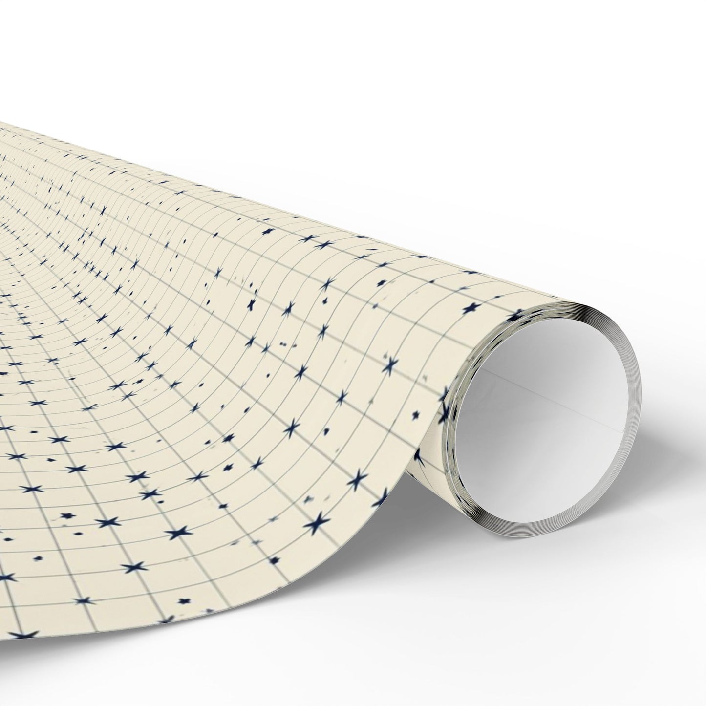 Minimalist Star Grid Wrapping Paper
