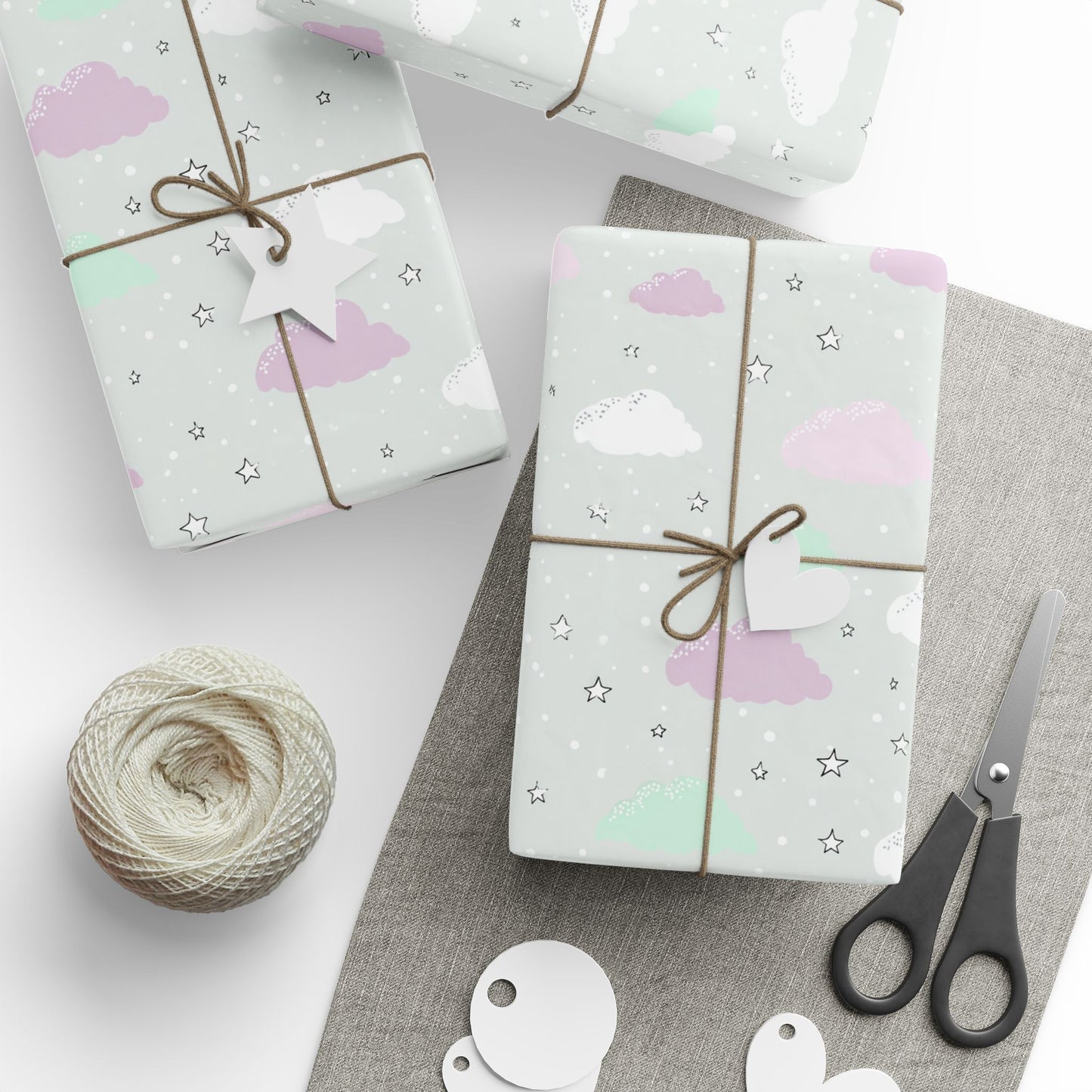 Sky & Cloud Pattern Wrapping Paper — Horizon No. 003