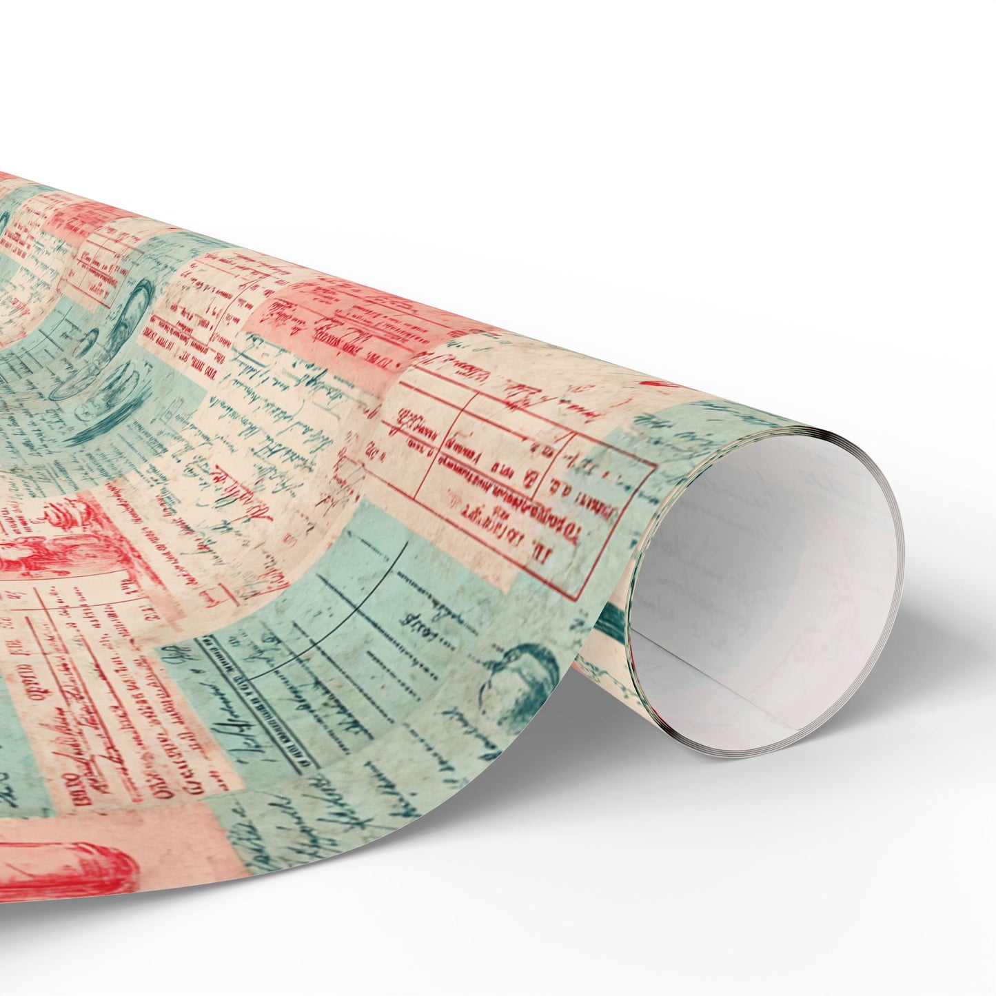 Retro Diner Pattern Wrapping Paper — Menu No. 004