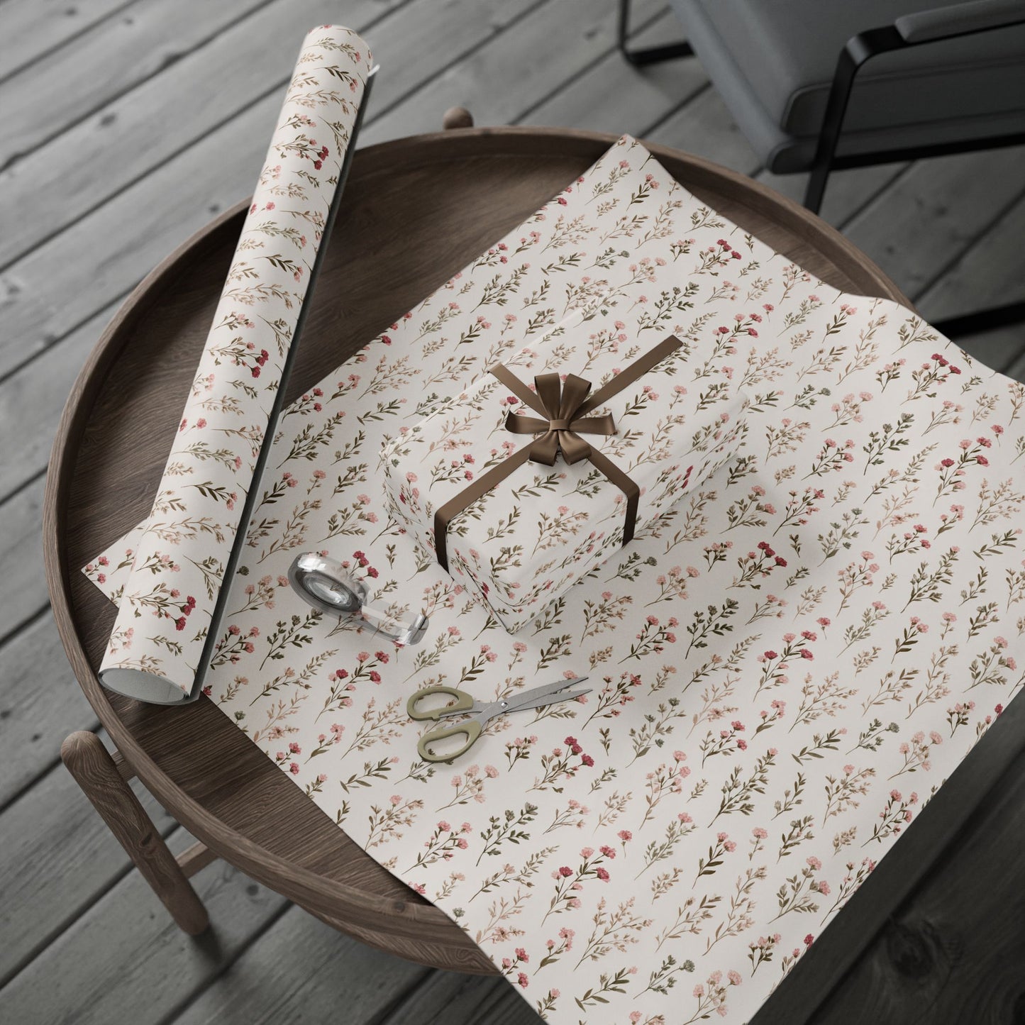 Wildflower Wrapping Paper — Hand-Drawn Spring Botanicals | Floral Gift Wrap