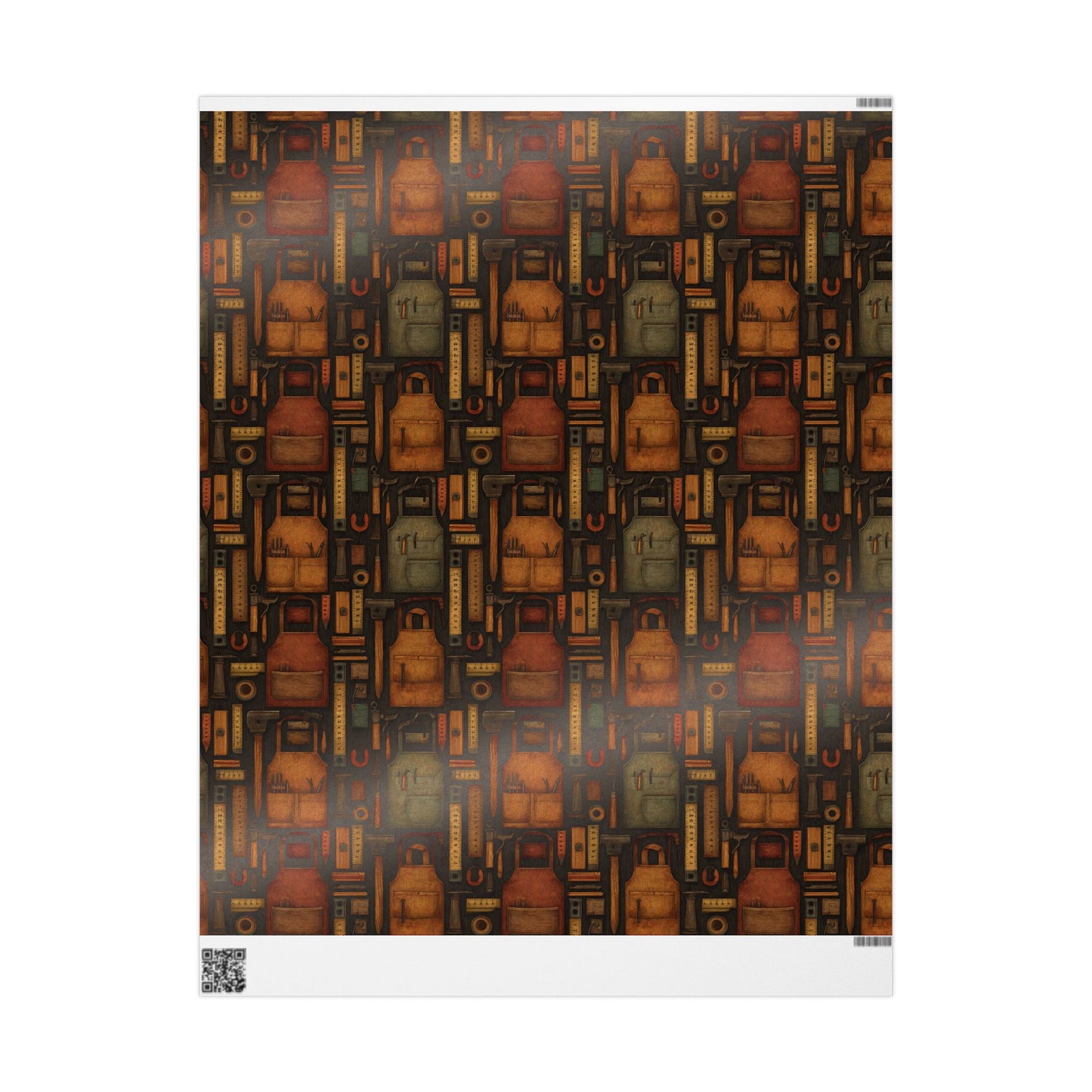 Workshop & Tools Pattern Wrapping Paper — Bench No. 001
