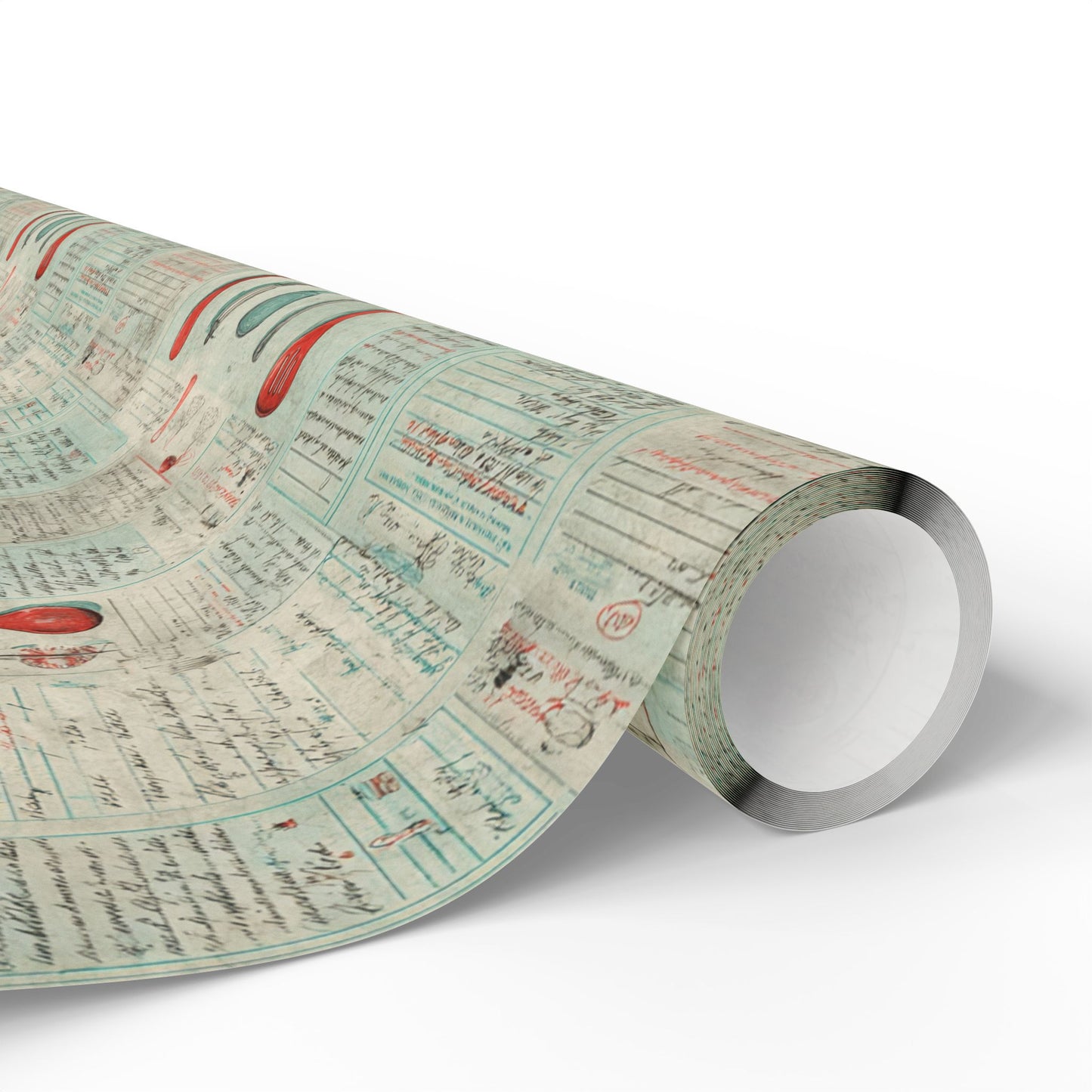 Retro Diner Pattern Wrapping Paper — Menu No. 003
