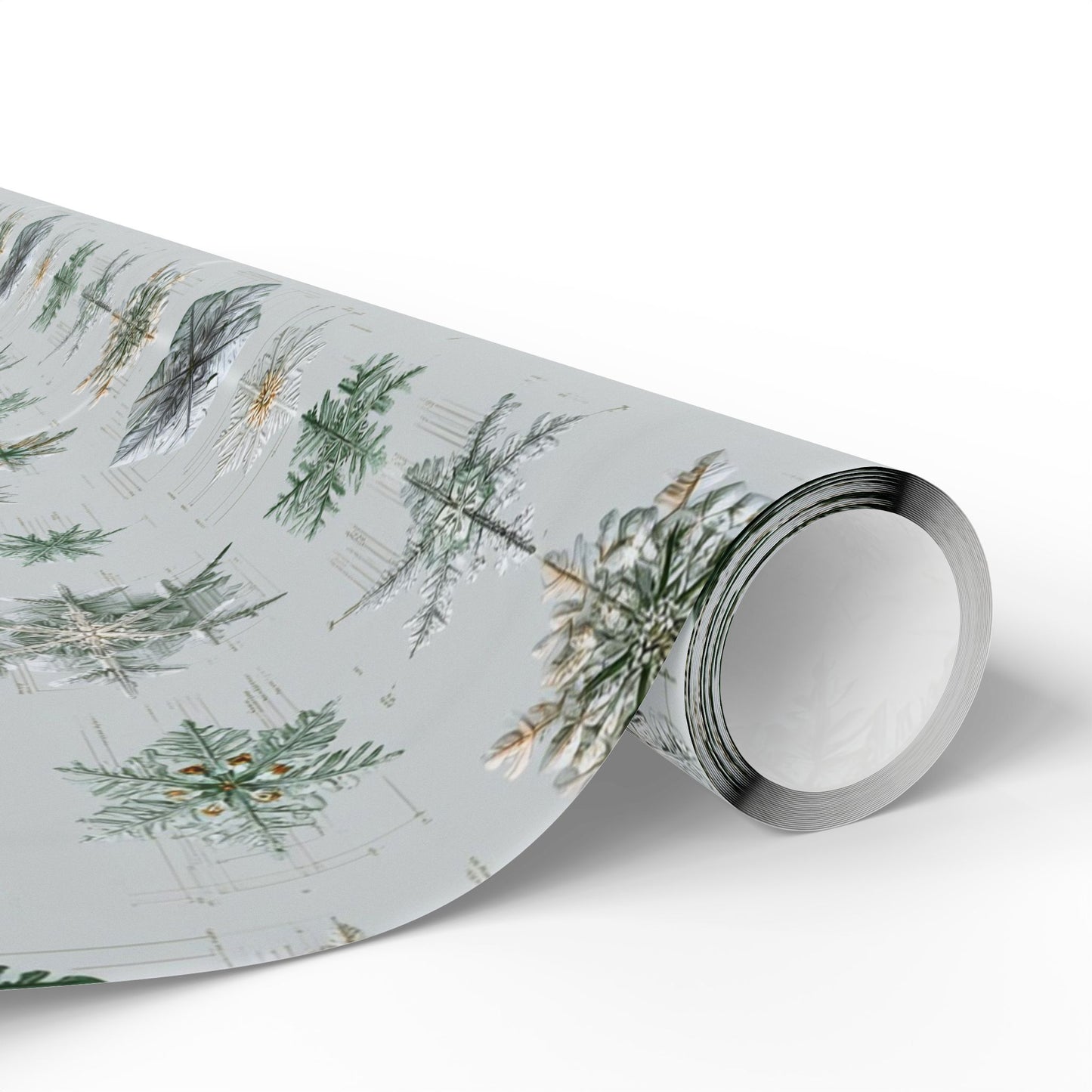 Scientific Snowflake Taxonomy Wrapping Paper