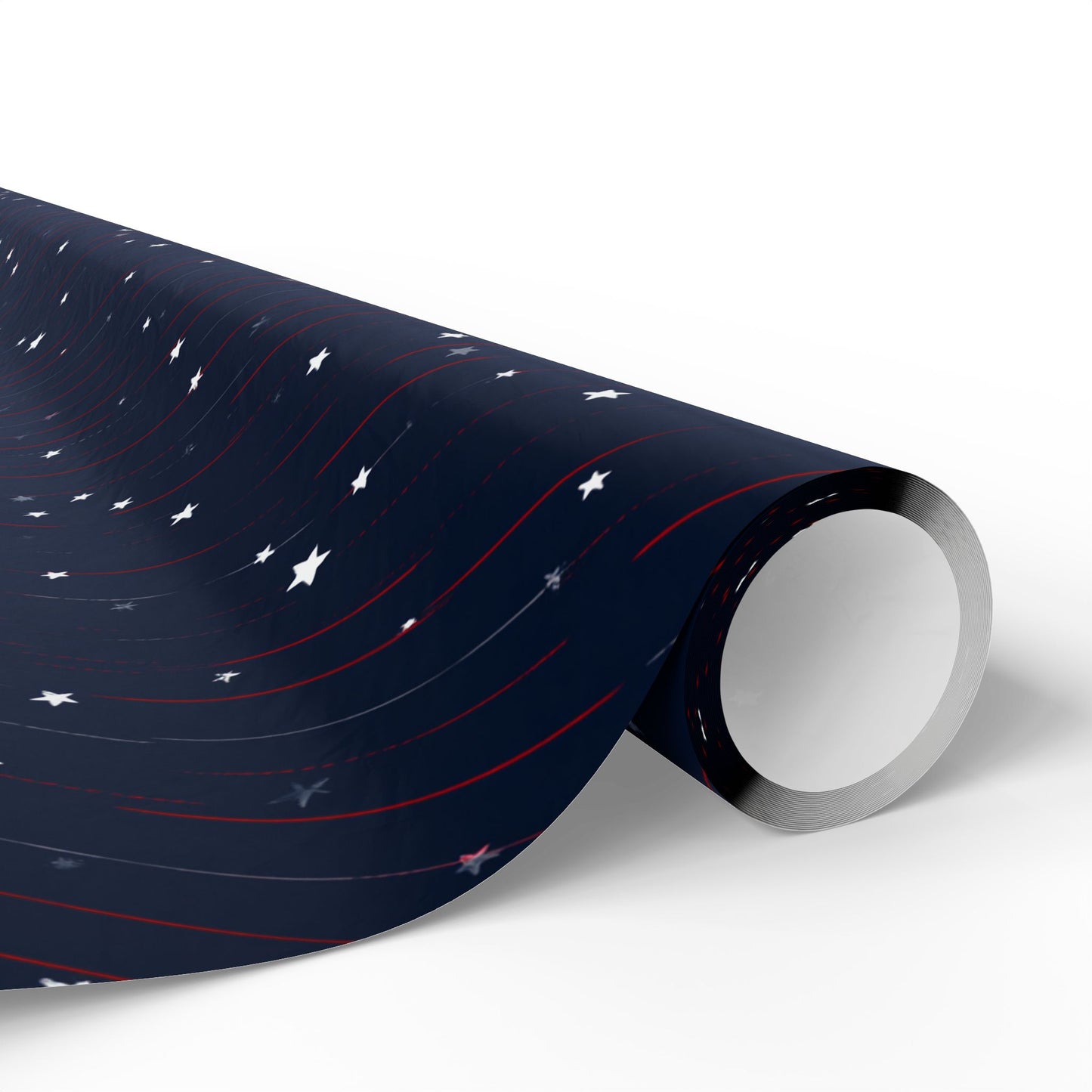 Stars & Stripes Patriotic Wrapping Paper — Red, White & Navy | Independence Day Gift Wrap
