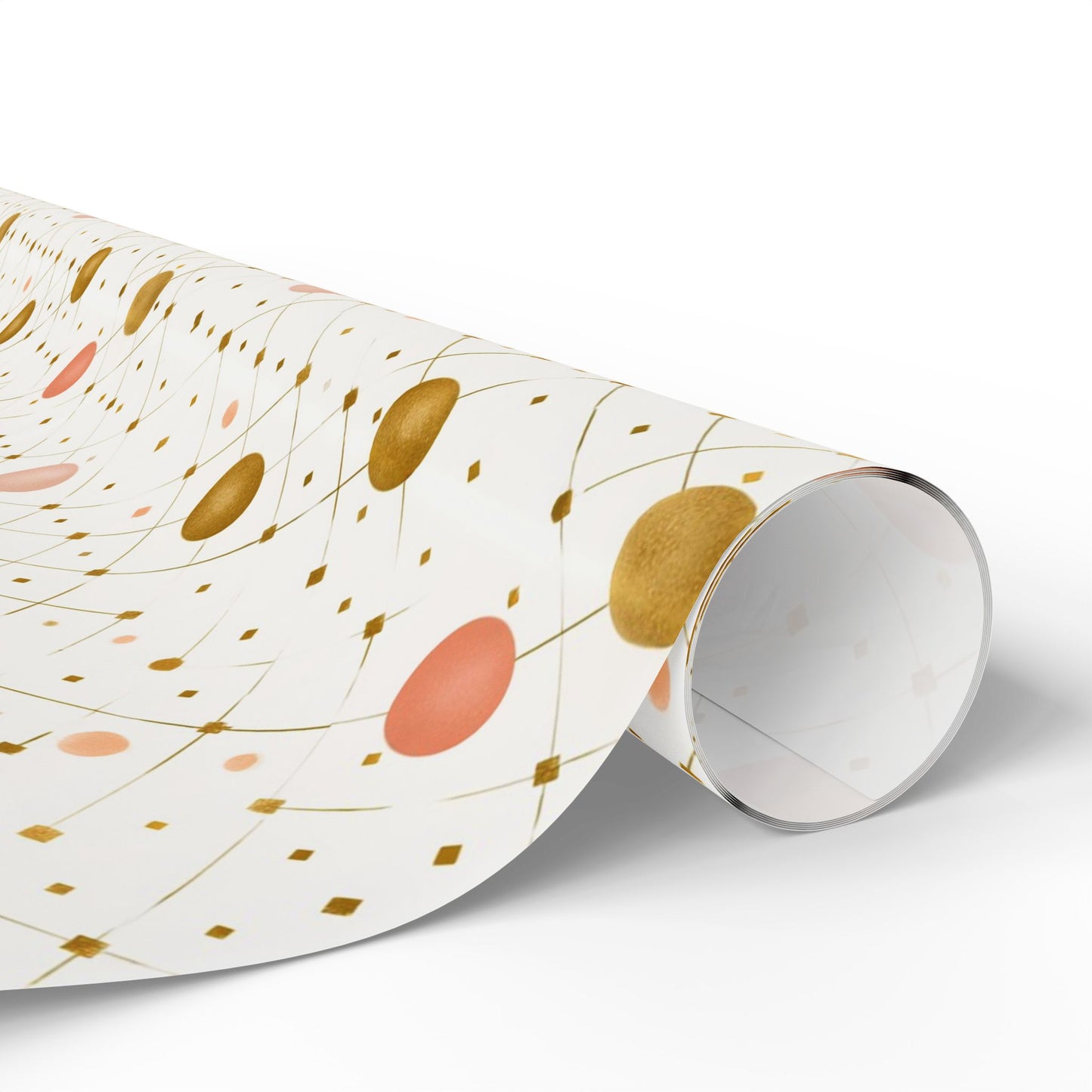 Geometric Celebration Grid Wrapping Paper