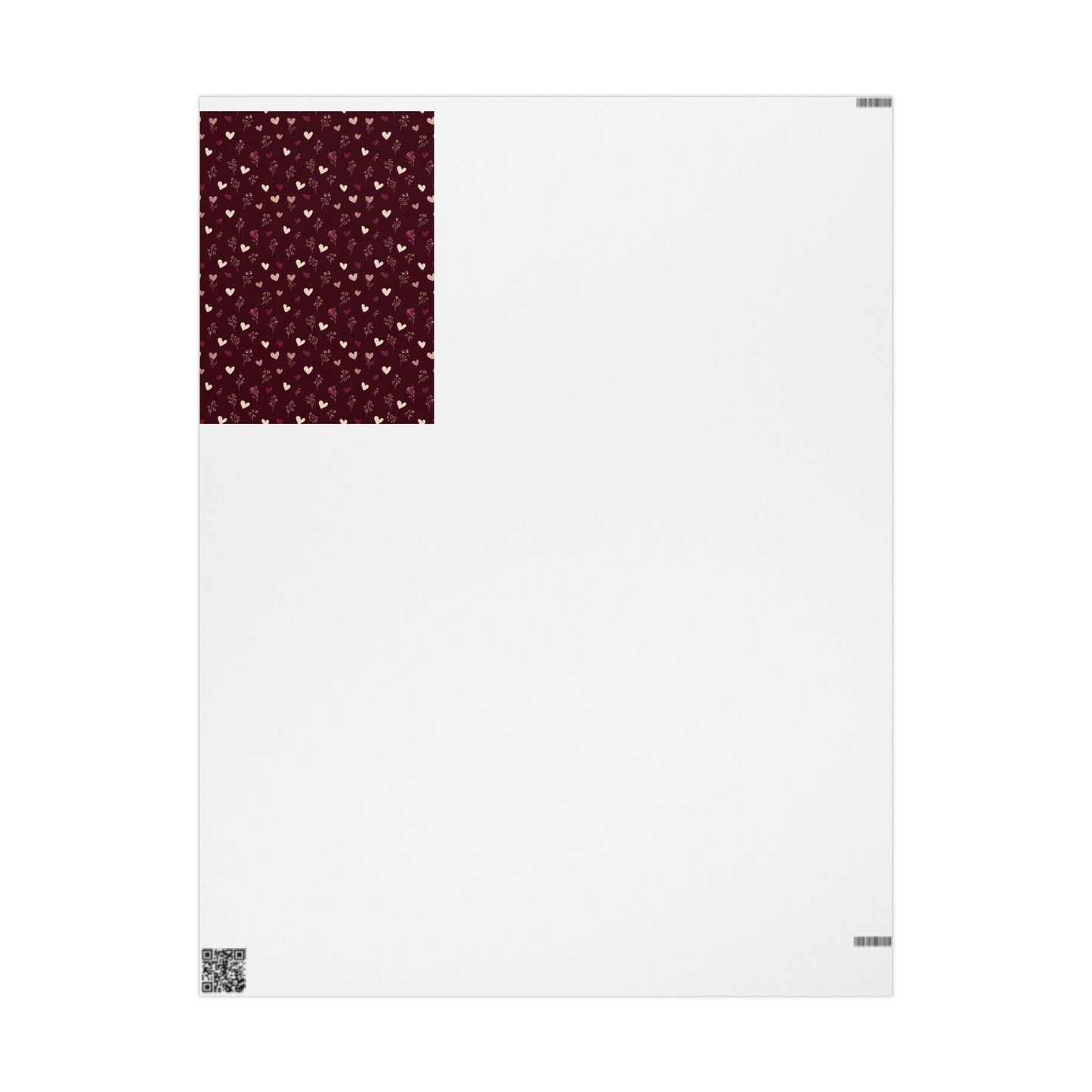 Holiday Valentine Wrapping Paper — Valentine's Pattern