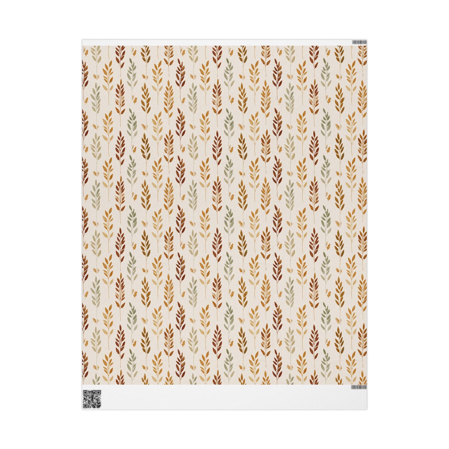 Fall Botanical Wrapping Paper — Autumn Study No. 005