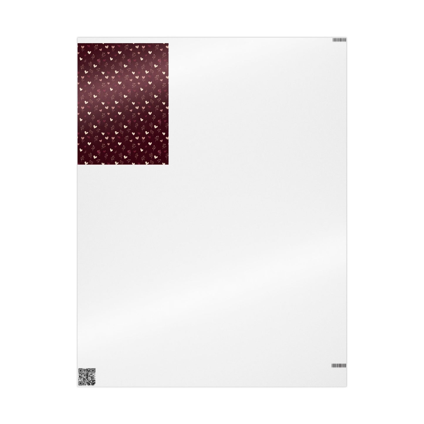 Holiday Valentine Wrapping Paper — Valentine's Pattern
