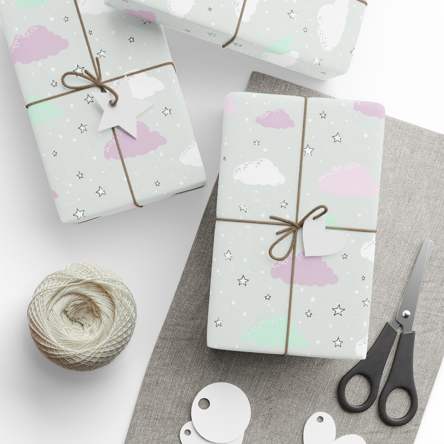 Sky & Cloud Pattern Wrapping Paper — Horizon No. 003