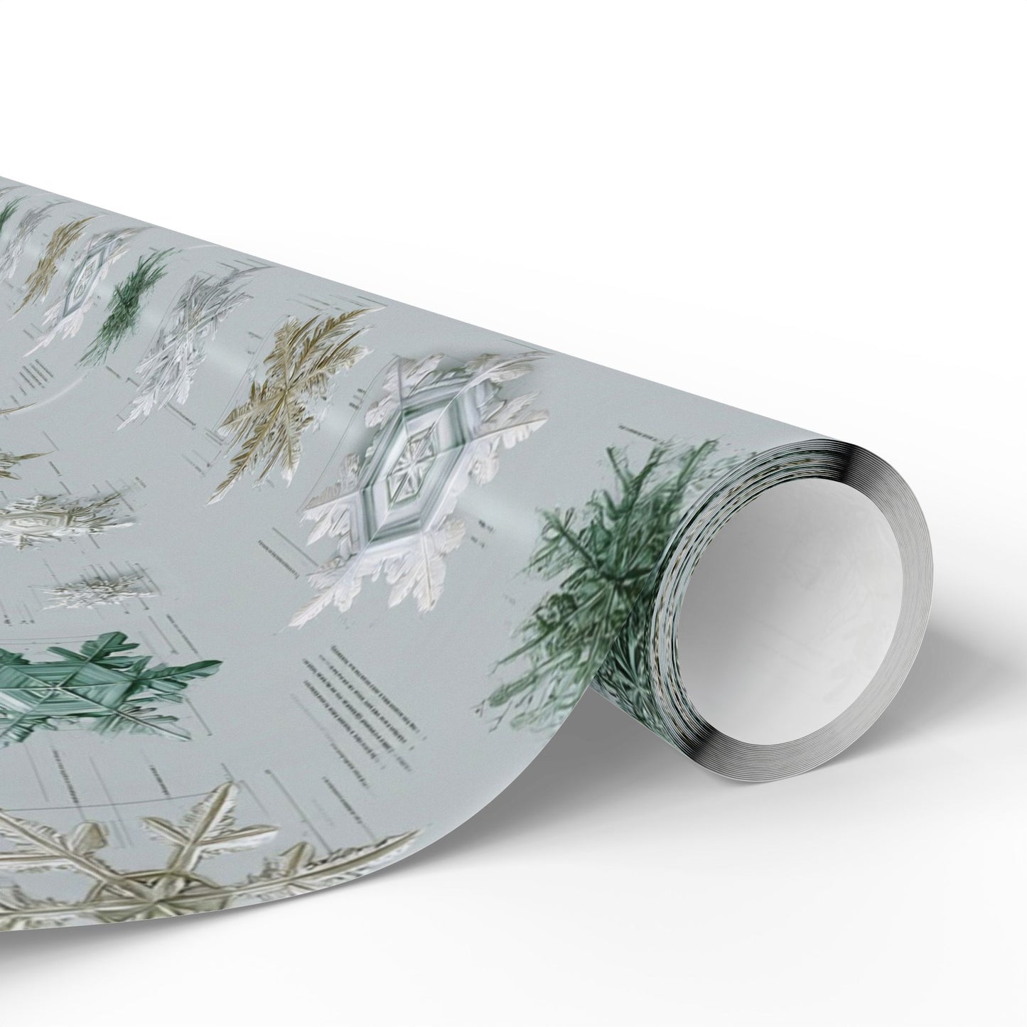 Scientific Snowflake Taxonomy Wrapping Paper