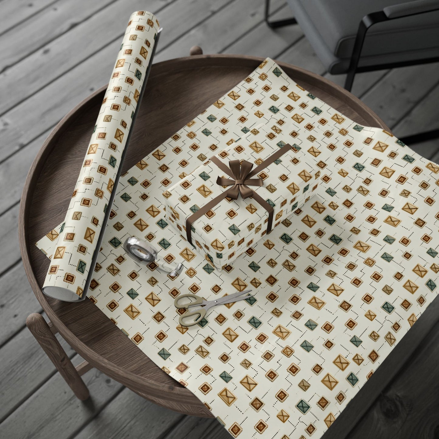 Vintage Postal System Wrapping Paper