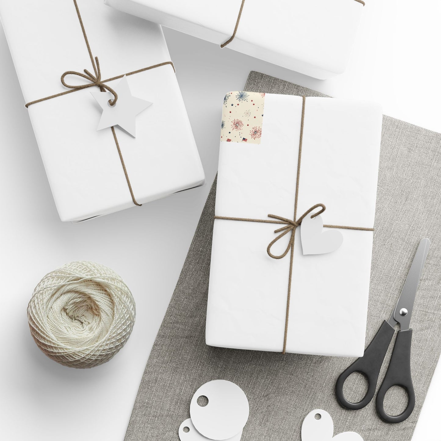Holiday Patriotic Wrapping Paper — Patriotic Pattern